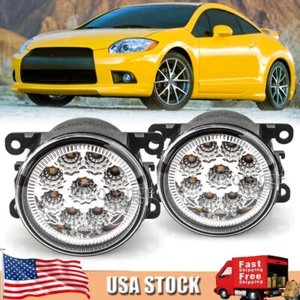 PAIR Front Bumper LED Fog Light Lamp For Mitsubishi 2006-2012 Eclipse/Endeavor - Picture 1 of 14