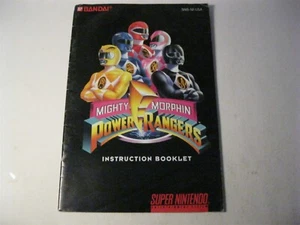 Mighty Morphin Power Rangers Super Nintendo SNES instruction manual only  - Picture 1 of 2