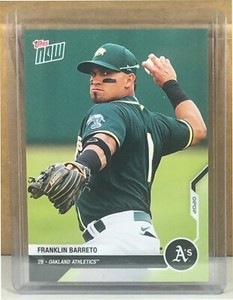 2020 TOPPS NOW ROAD TO OPENING DAY #OD-192 FRANKLIN BARRETO A'S Print Run 150