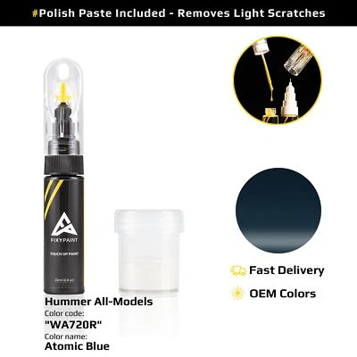 Pintura de retoque para Hummer Code: WA720R azul atómico coincidencia exacta de colores Foto 1 de 4