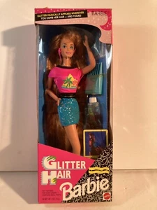 Vintage 1993 Glitter Hair Red Head Barbie Doll Mattel #10968 - Picture 1 of 24
