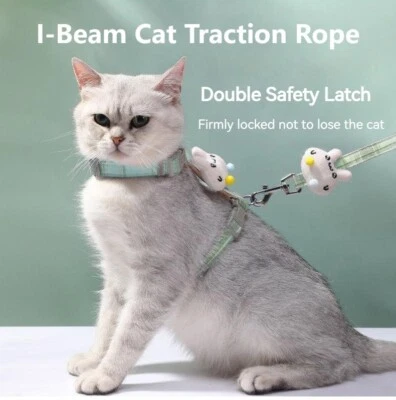 I-beam Cat Traction Rope Adjustable Anti-breakaway Pet Walking Leash Chest Strap - image 1 of 4
