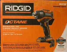 RIDGID Octane 18V 1/4in Brushless 6-Mode Impact Driver R86039B  