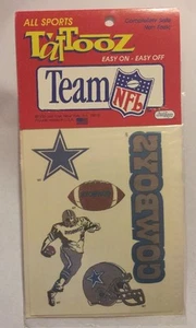 DALLAS COWBOYS ALL SPORTS TATTOOZ Temporary Tattoos -JUST TOYS (1992) - Picture 1 of 3