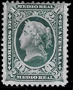 1875 Latin America Guatemala Scott #8, MLH NG VF - Picture 1 of 2