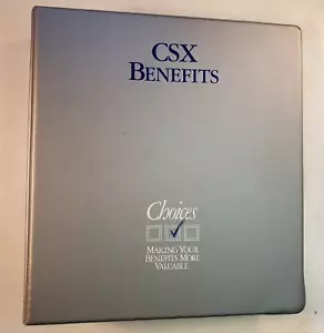 Raccoglitore CSX Benefits 1994 "Scelte" per odontoiatria medica ecc. in buone condizioni - Foto 1 di 18