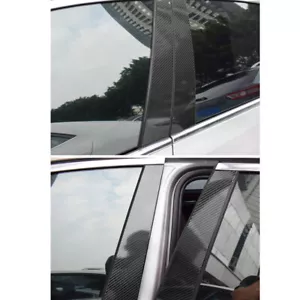 Adesivo per Porsche Cayenne 9PA 2003-2010 finestra montanti colonna tipo fibra di carbonio - Foto 1 di 7