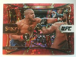 2021 Panini Select UFC Red Disco Prizms #180 Ciryl Gane #081/199