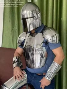 Mandalorian Steel Ganzkörper Rüstung Anzug Star Wars Serie Cosplay Anzug Neuware - Bild 1 von 6