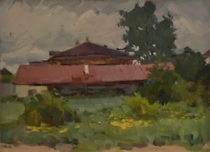 Landschaftsgemälde, Ölgemälde, Vintage Impressionismus, Wohnzimmerdeko - Bild 1 von 10