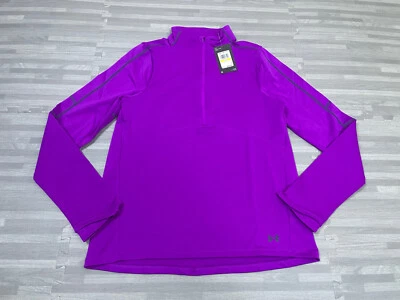 Under Armour ColdWeather 1/2 Zip Training Top Womens Medium 1373969 Purple $65 - Image 1 of 4
