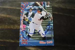 TARJETA AUTOGRAFIADA DE MIKE CARP BOSTON RED SOX/OAKLAND A'S - Imagen 1 de 1