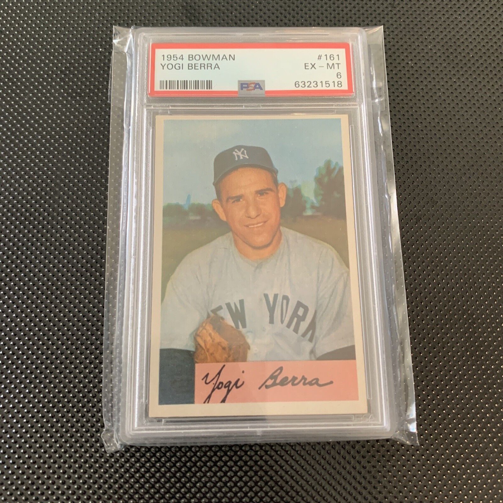 1954 Bowman #161 Yogi Berra New York Yankees HOF PSA 6 EX-MT Rare