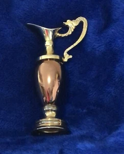 Copper & Brass Ewer Dragon Handle REG # 929830 Vintage Made in England Heavy GUC - Picture 1 of 9