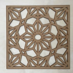 Griglia radiatore quadrata schermatura decorativa armadio radiatore MDF 3mm e 6mm P71 - Foto 1 di 1