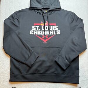 Under Armour St. Louis Cardinals Pullover Hoodie Large Loose (25 1/2" X 28 1/2")