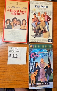 About Last Night, The Paper & The Truth About Cats & Dogs - 3 VHS Combo Used - Picture 1 of 4