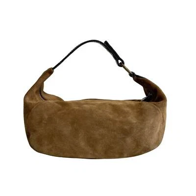 Bolso de Mano MIU MIU Gamuza Hobo Marrón Pochette Foto 1 de 4