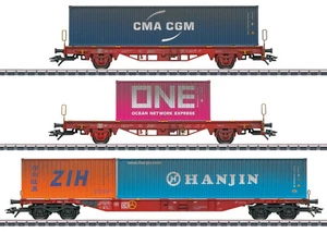 Marklin 47580 MHI Type Lgs 580 Container Transport Car Set, DB AG, VI - Picture 1 of 2