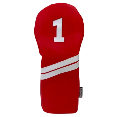 Sunfish Leather golf driver headcover - red and white ! - Image 1 of 2