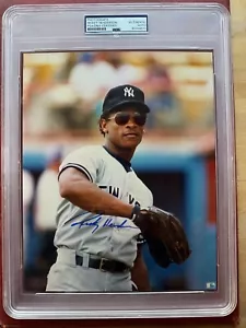 RICKEY HENDERSON *PSA DNA* Autographed 8X10 photo *HOF* Ray Ban Rickey! - Picture 1 of 3