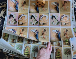 10 x LARGE SHEETS of ASSORTED IMAGES for DECOUPAGE/CARD MAKING - Picture 1 of 12