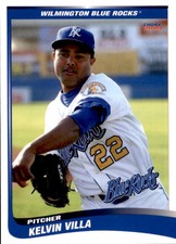 2009 Wilmington Blue Rocks Choice #26 Kelvin Villa Dominican Republic DR Card