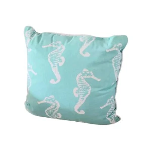 Stratford Home Sea Marine Animal Throw Pillow Nautical Ocean Blu 18x18 Sea Life - Picture 1 of 12