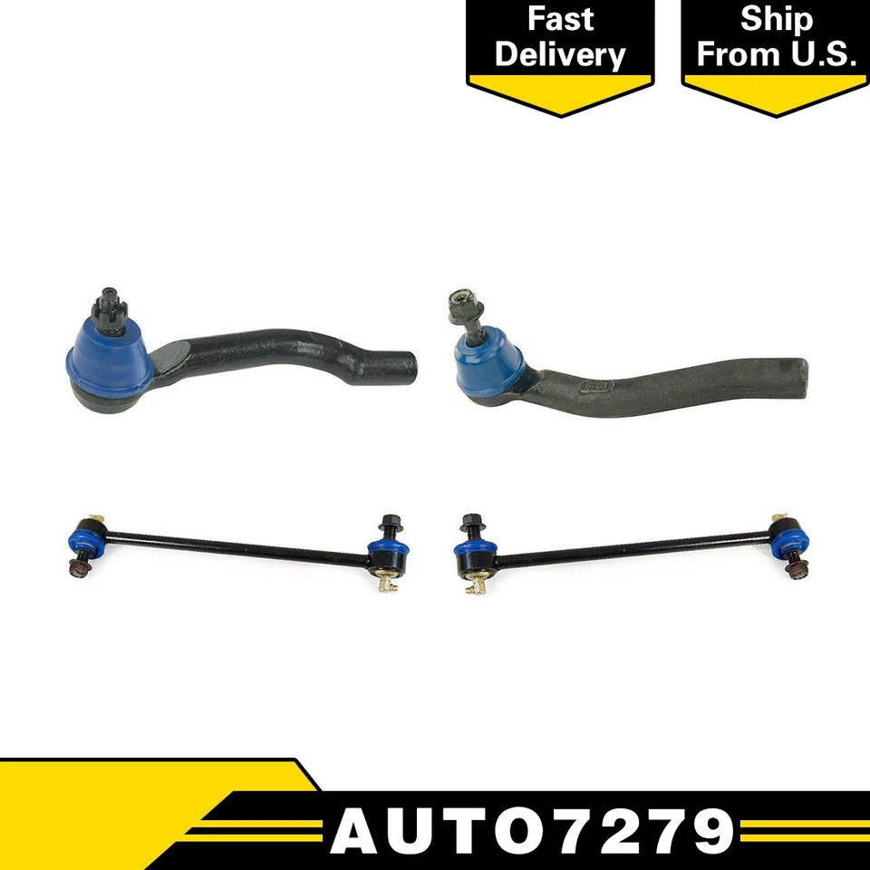 Barra estabilizadora de extremo de barra estabilizadora de dirección delantera Mevotech 4 piezas para Nissan Rogue 2010 Foto 1 de 4