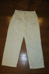 XL-L LADIES ❤️ VELVET ❤️ WALK PANTS IVORY ❤️HOSPITAL OFFICE ❤️ LIGHT STRETCH ❤️ - Picture 1 of 5