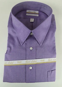 Roundtree & Yorke Gold Label Non Iron EZ Wash Royal Oxford Dress Shirt $75 NWT - Picture 1 of 7