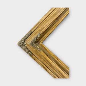 9 x 12 In Stock-Traditional compo ornate wood frame, PECAN STAIN finish. - Picture 1 of 11