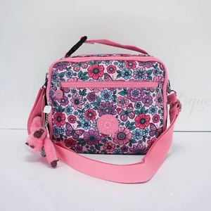 Bolsa de almuerzo aislada Kipling Ermy KI9062 poliéster EVA Sweet Grove multi $69 nueva con etiquetas - Imagen 1 de 10