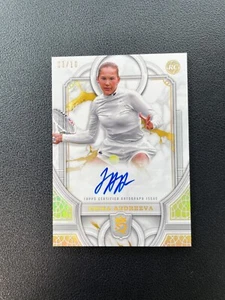 2024 Topps Royalty Tennis Erika Andreeva Rc Rookie Auto Gold 03/10 BJCKW - Bild 1 von 4