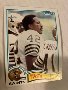 New Orleans saints Washington huskies toussaint Tyler 1982 topps rookie fb card - Picture 1 of 2