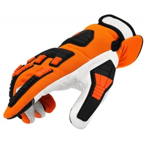 Stocker Guanti anti-taglio per motosega 12/XXL arancione, in pelle - Foto 1 di 1