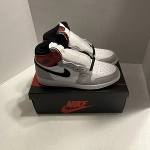 Nike Air Jordan 1 Retro High OG Lt Light Smoke Grey Mens 7 with white laces - Picture 1 of 7