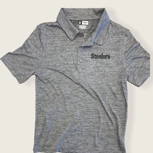 NUEVO PITTSBURGH STEELERS Hombres Gris/Negro NFL Ropa TX3 Genial Polo PEQUEÑO - Imagen 1 de 10