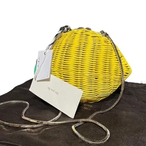 Bolso de mimbre Kate Spade Vita Riva limón - Imagen 1 de 10