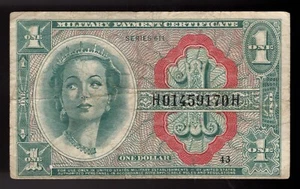 $1 Dollar MPC Series of 611 Plate # 43 - Picture 1 of 2