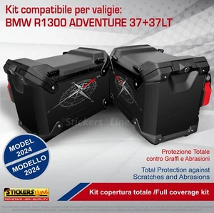 Kit adesivi compatibili per valigie BMW R1300 GS Adventure bags stickers 2024 V1 - Foto 1 di 5