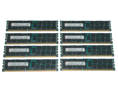 Kit x8 Hynix HMT31GR7BFR4A-H9 64GB (8GBx8) PC3L-10600R DDR3L-1333R RAM | Working - Image 1 of 4