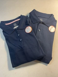 WONDER NATION LOT OF 2 School Uniform Polo Shirt XL (14-16) Unisex  Long Sleeve - Picture 1 of 3