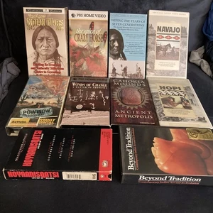 Native American 10 VHS Lot History Environmental Koyaanisqatsi Pow Wow Highway + - Imagen 1 de 18