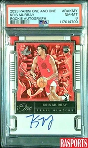2023 KRIS MURPHY ROOKIE AUTOGRAPH PANINI ONE AND ONE #RAKMY PSA 8 SN /99 POP 1 - Picture 1 of 2