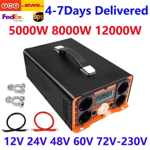5000W-12000W Reiner Sinus-Wechselrichter 12V 24V 230V Spannungswandler Inverter - Bild 1 von 28