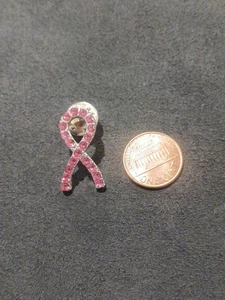 Pink Bejeweled Breast Cancer Awareness Pin - Picture 1 of 2