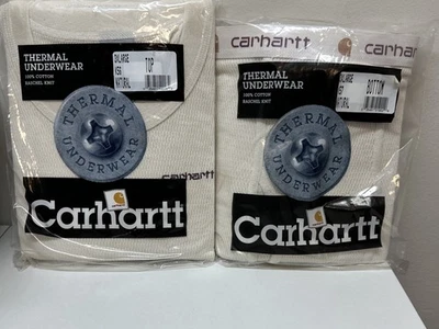 De Colección Carhartt Ropa Interior Térmica Algodón Conjunto Capa Base Talla 3XL Hecho en EE. UU. NUEVO NOS Foto 1 de 4