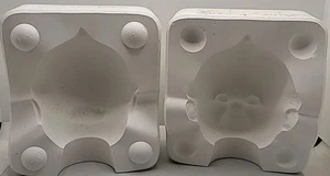 Vintage 1989 großer Kewpie Cupie Kopf Keramik Schlicker Form. Viki Mold V-171 - Bild 1 von 8