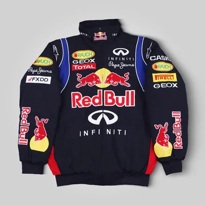 Vintage Red Bull F1 Racing Jacket: Embroidered Motorsport Streetwear - Image 1 of 4